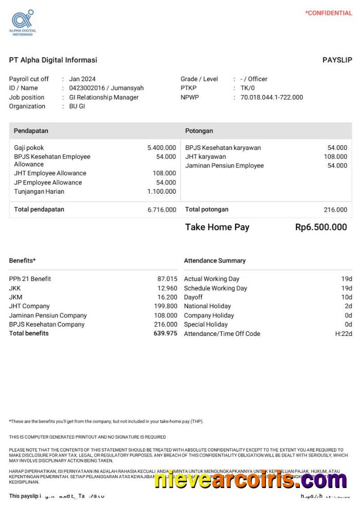 PT Alpha Digital Informasi payslip
